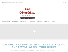 Tablet Screenshot of calamericanhomes.com